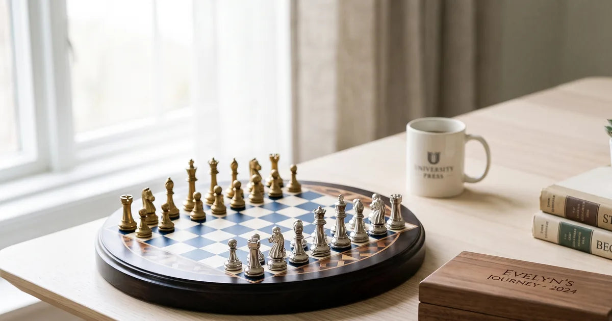 Hochwertiges Schachspiel als Geschenk für Nicht-Schachspieler, klassisch und zeitlos – Schachatelier