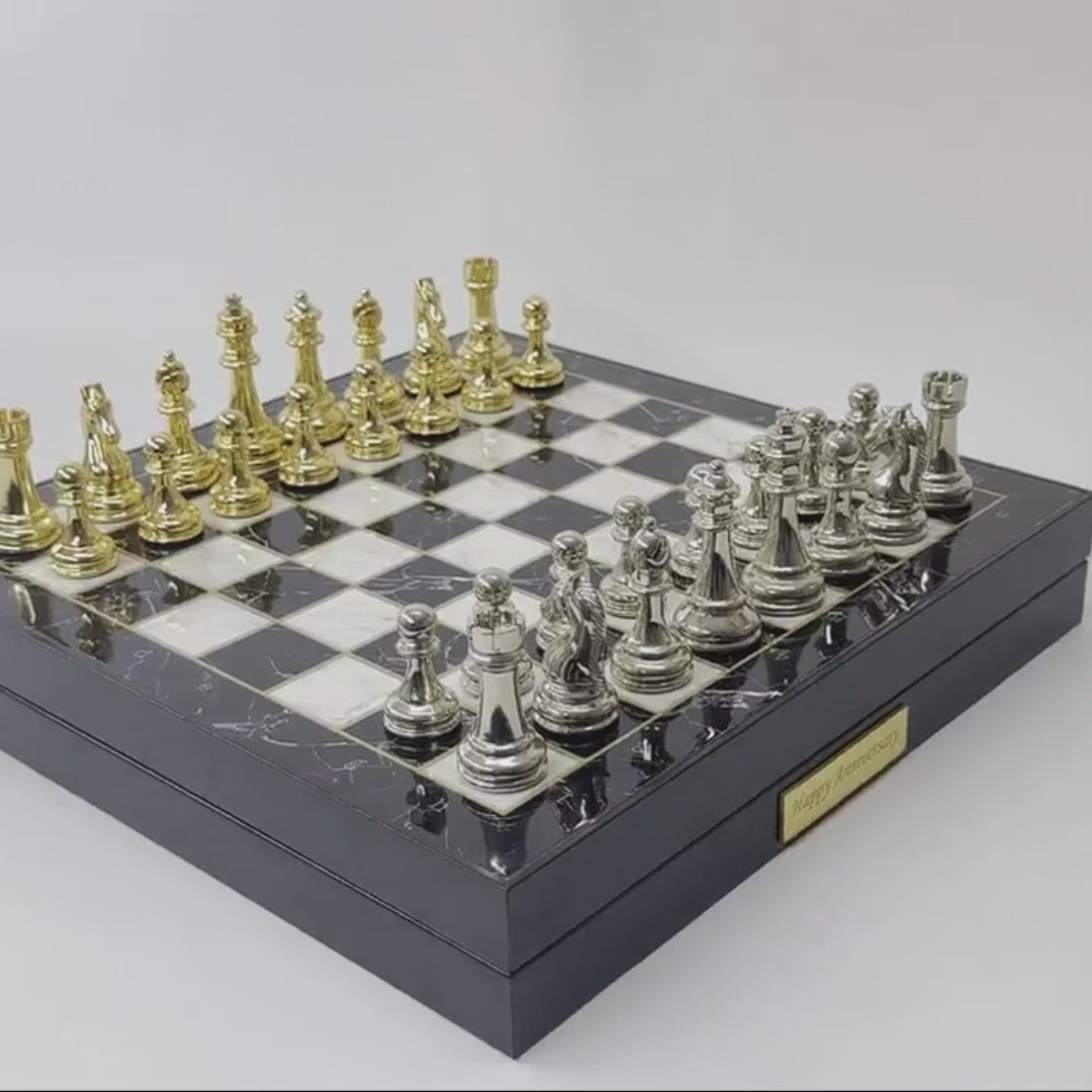 real photo for details for chess set in close